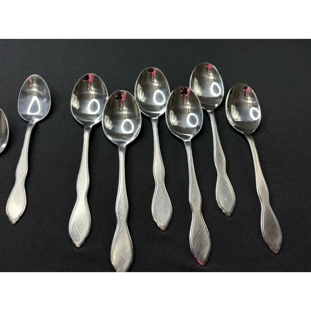 Oneida 1881 Rogers TWILIGHT Burnished Stainless Teaspoon Tablespoon Lot 13